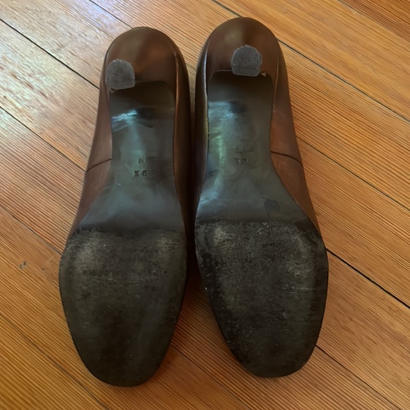 Couture Donald J Pliner Bronze Heels w/Bows 9 1/2 - Picture 4 of 5